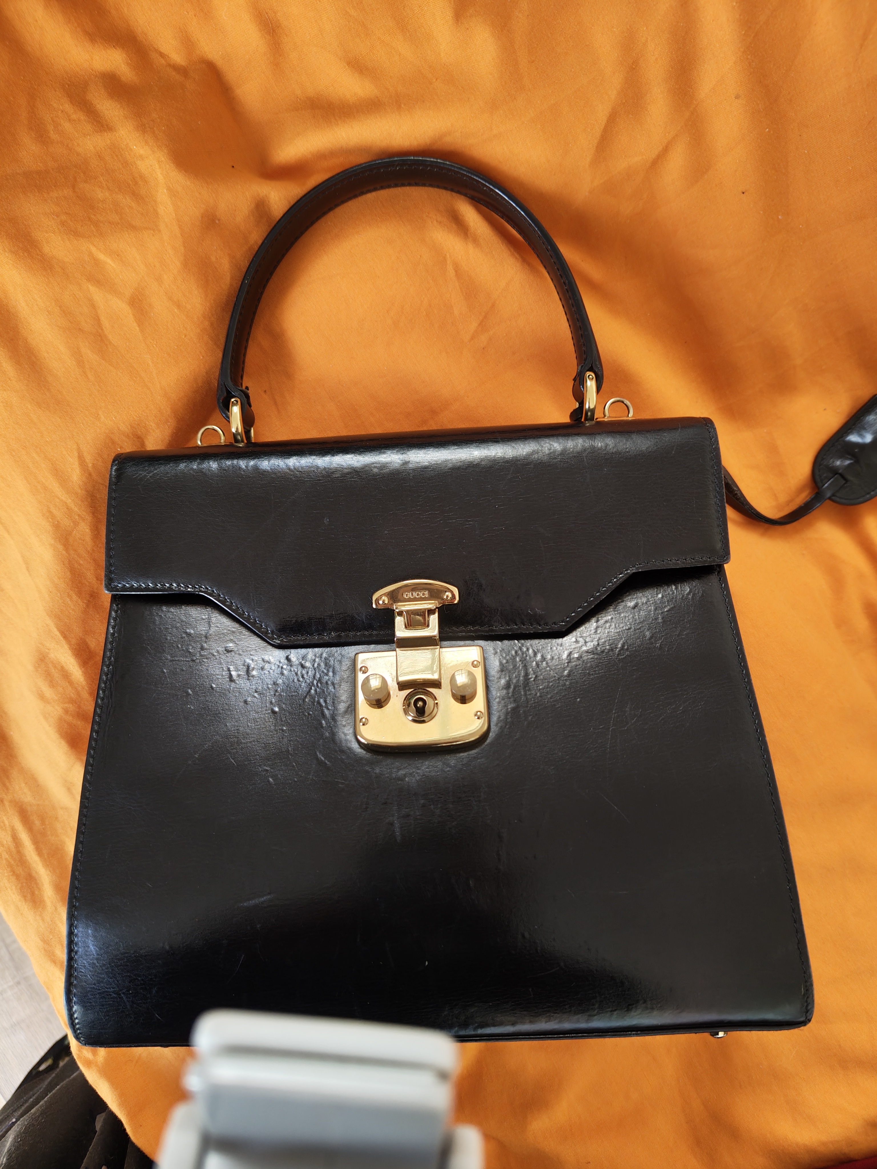 Sac Gucci Lady Lock (sac à poignée supérieure vintage) - miniature 4