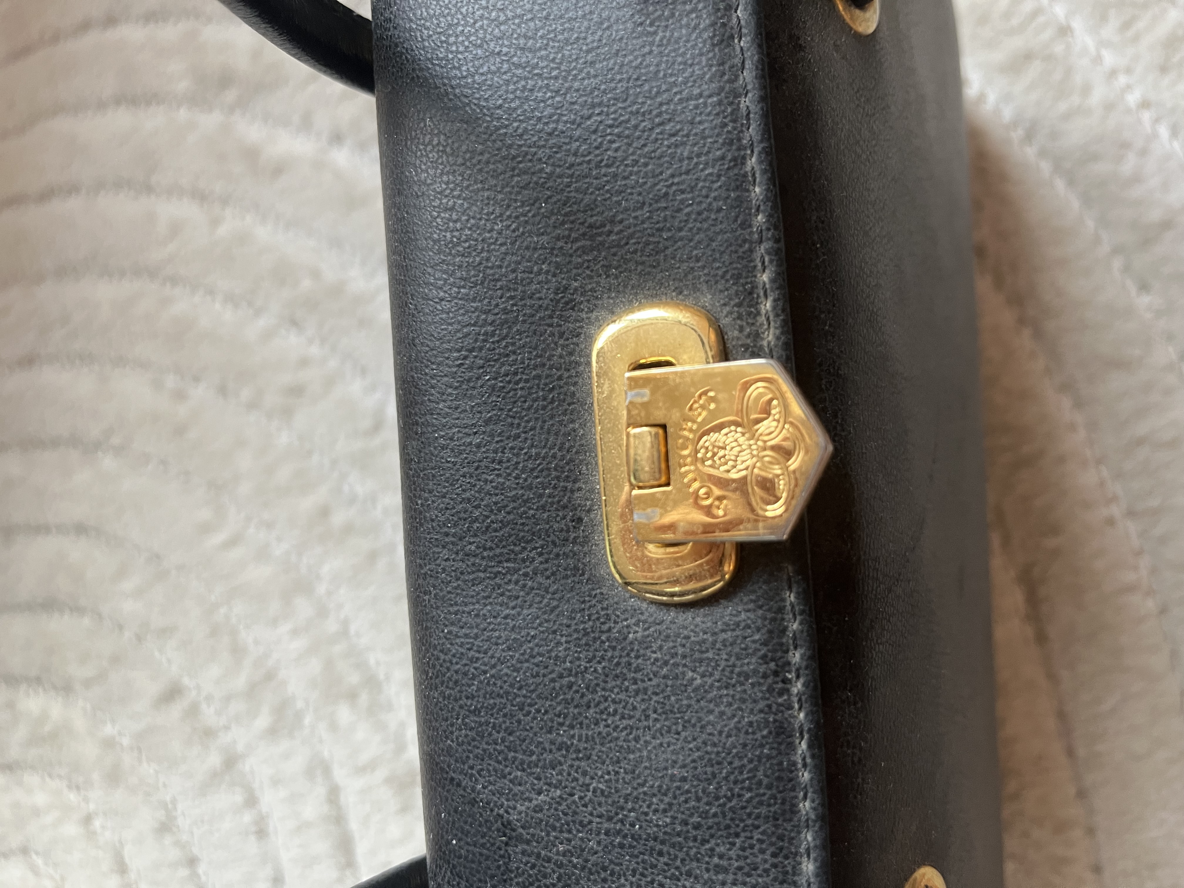 Sac Sonia Rykiel Sac à main vintage Sonia Rykiel à double anse et fermoir blasonné - miniature 3